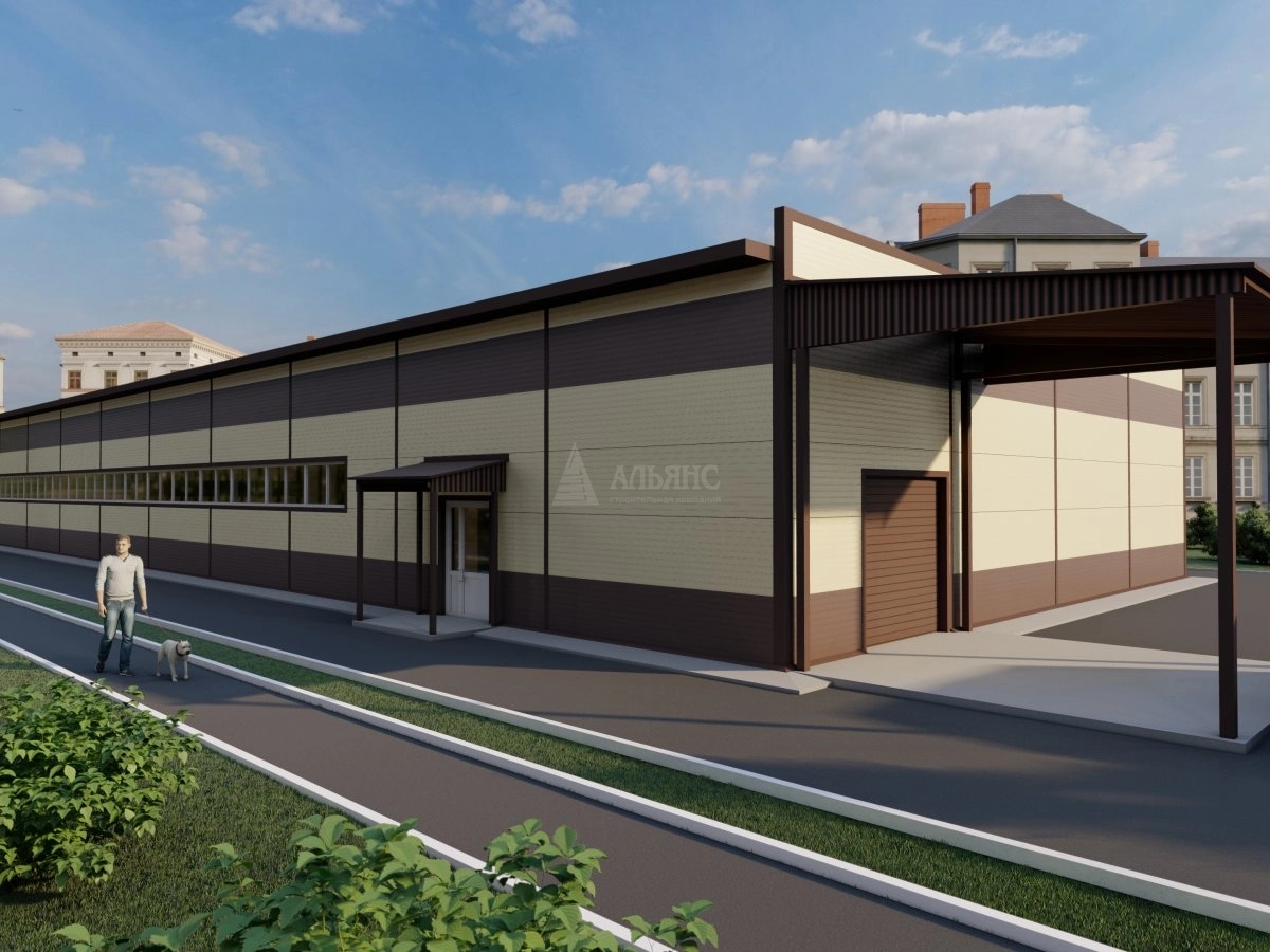 3D визуализация Магазин из сэндвич-панелей - фото 3