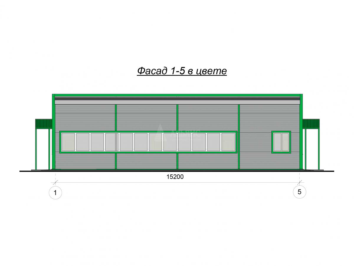 3D визуализация Офис из сэндвич-панелей - фото 5